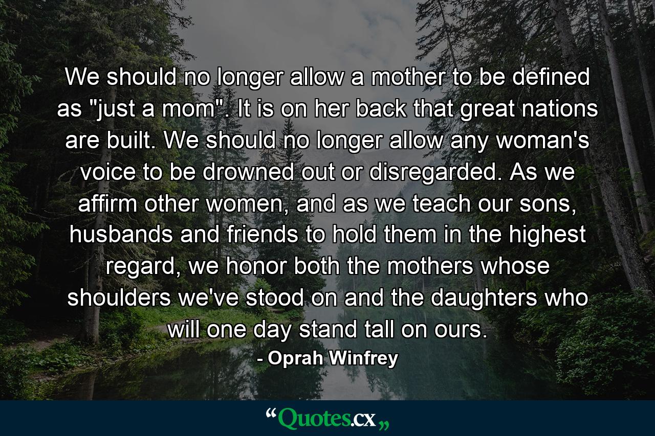 We should no longer allow a mother to be defined as 