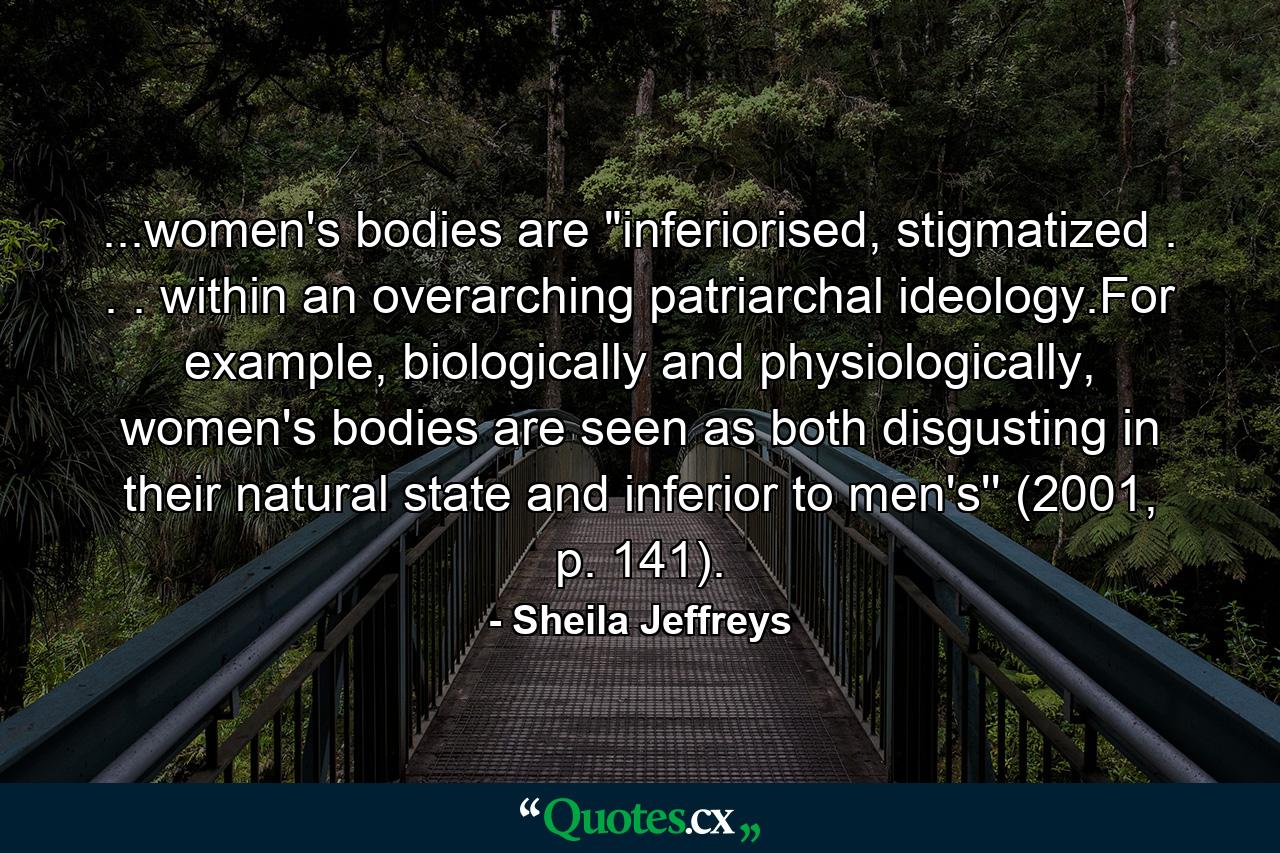 ...women's bodies are 