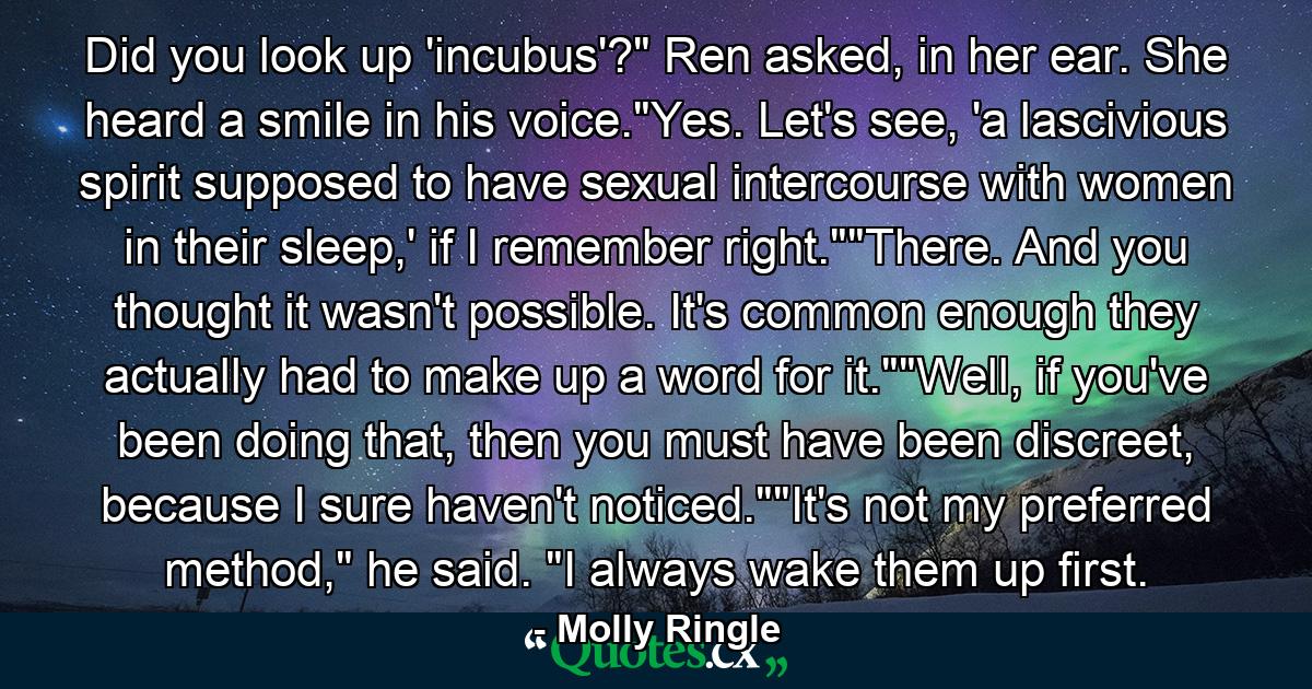 Did you look up 'incubus'?