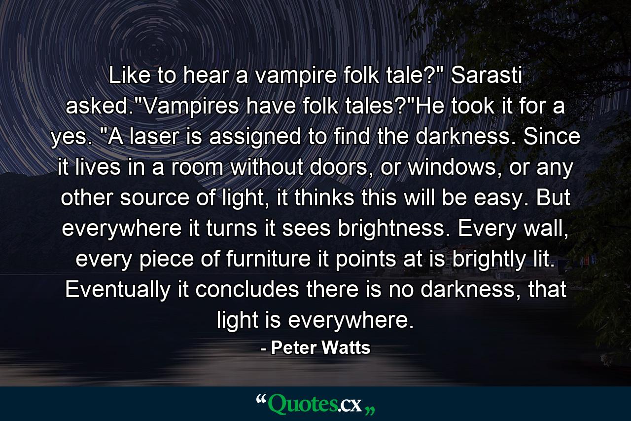 Like to hear a vampire folk tale?