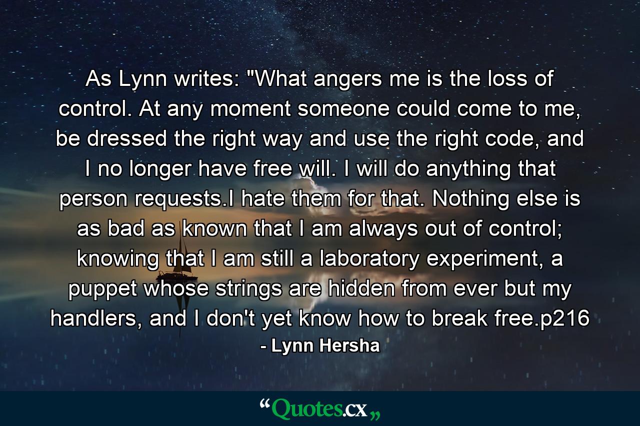 As Lynn writes: 