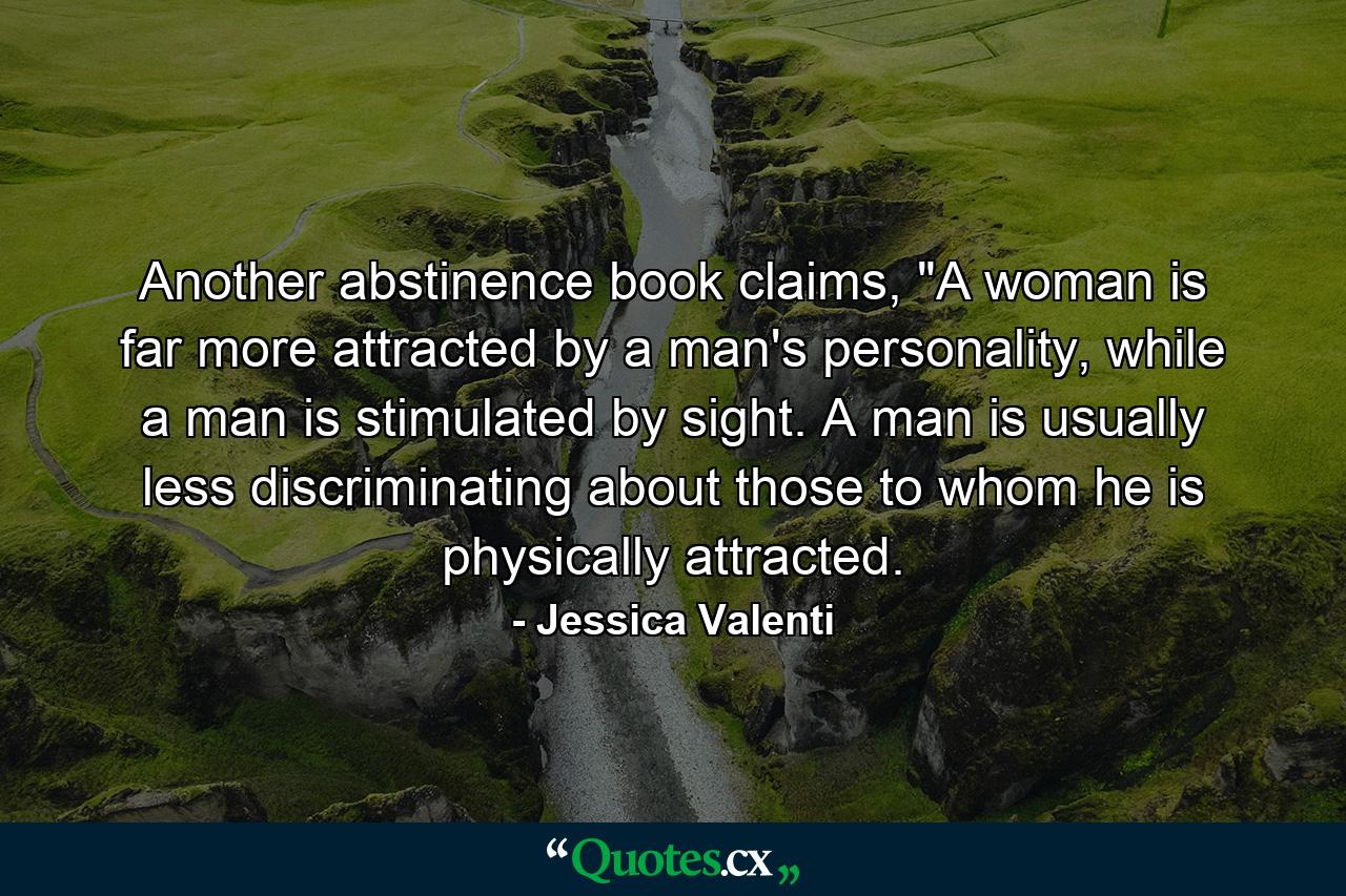 Another abstinence book claims, 