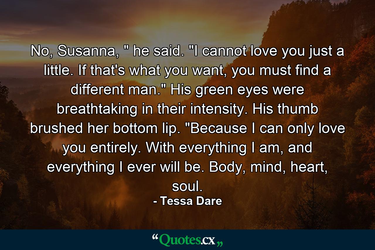 No, Susanna, 