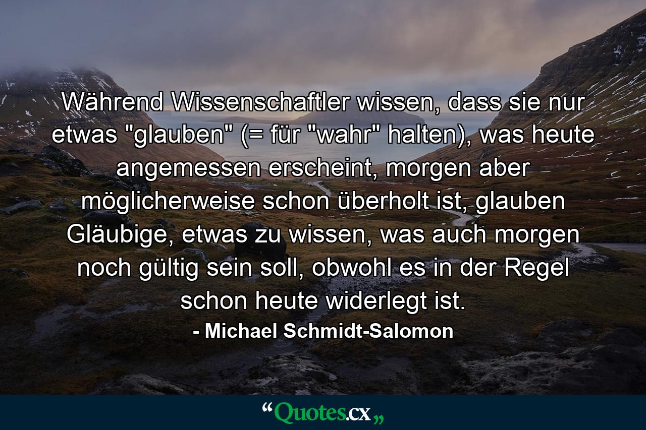 Während Wissenschaftler wissen, dass sie nur etwas 